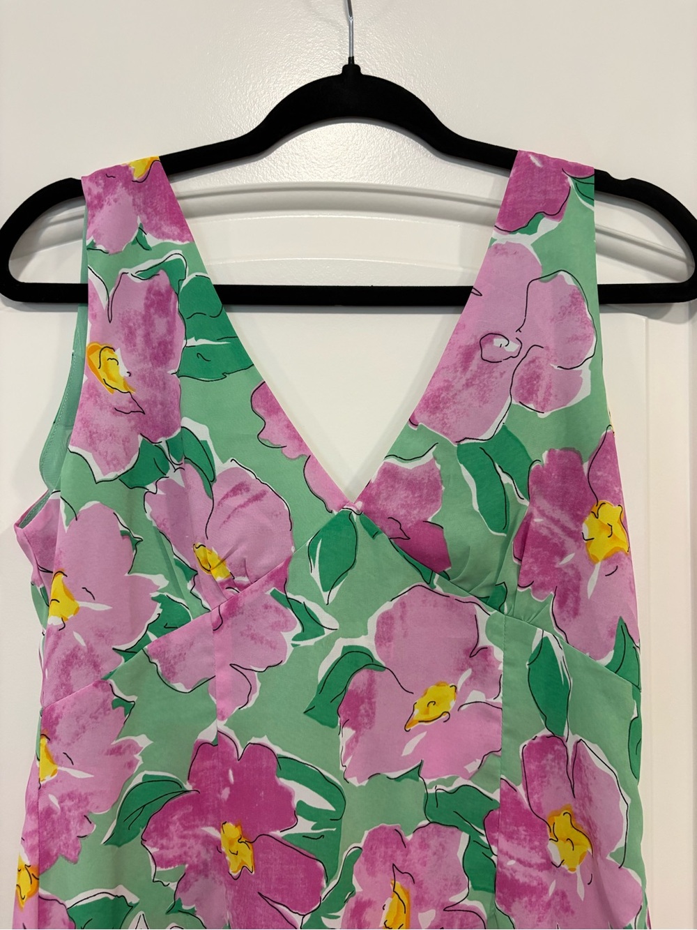 Princess Polly Quincy Mini Dress in Green/Pink Floral - Picture 6 of 8